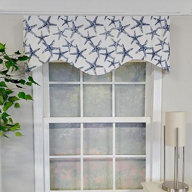 Sea Friends Cornice 3" Rod Pocket Lining Luxurious And Elegant Window Treatment Valance