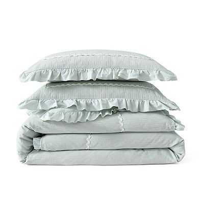 Peri Renee Ruffle 3-piece Comforter Set