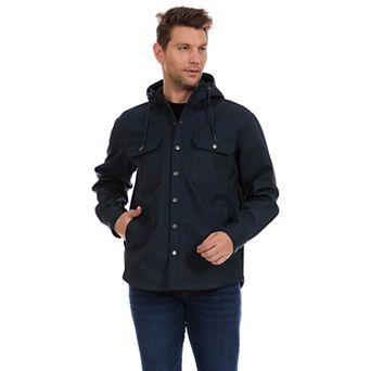 Men's Bass Creek Outfitters® Twill Softshell Bonded with Fleece Hooded Jacket