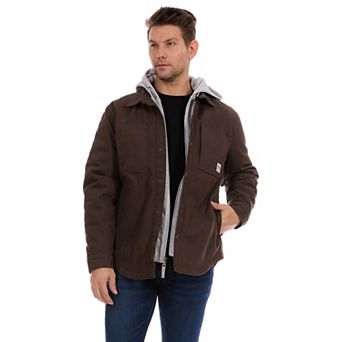 Men's Bass Creek Outfitters® Duck Canvas Hooded Shirt Jacket