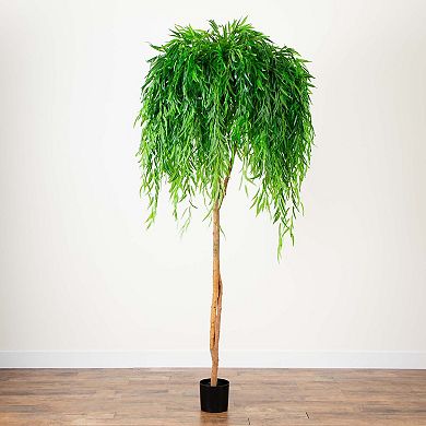 nearly natural 8-ft. Willow Artificial Tree