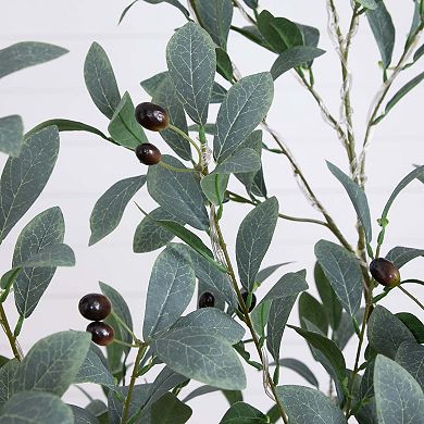 nearly natural 5-ft. Pre-Lit Artificial Fruiting Olive Tree