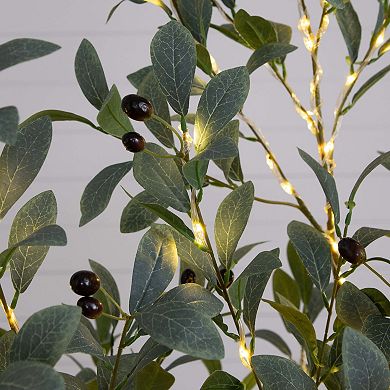 nearly natural 5-ft. Pre-Lit Artificial Fruiting Olive Tree