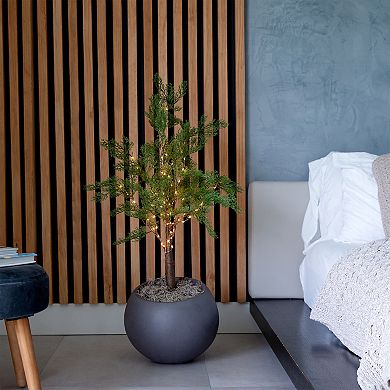 nearly natural 3-ft. Pre-Lit Artificial Cypress Tree