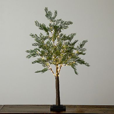 nearly natural 3-ft. Pre-Lit Artificial Cypress Tree