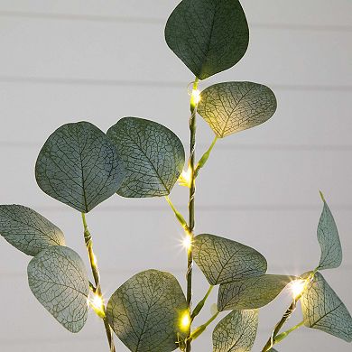nearly natural 2-ft. Pre-Lit Artificial Eucalyptus Tree
