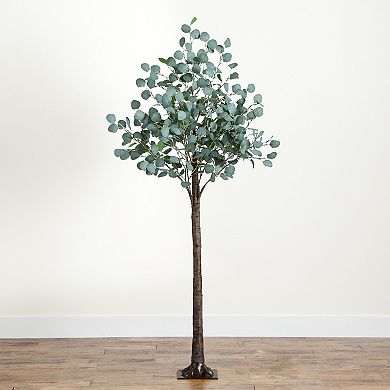 nearly natural 6-ft. Pre-Lit Artificial Eucalyptus Tree
