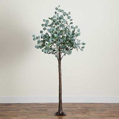 nearly natural 6-ft. Pre-Lit Artificial Eucalyptus Tree