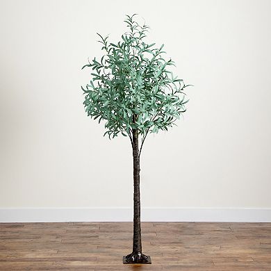 nearly natural 6-ft. Pre-Lit Artificial Olive Tree