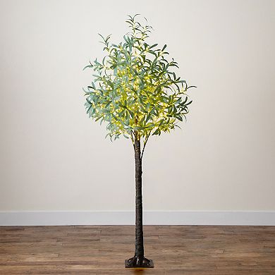 nearly natural 6-ft. Pre-Lit Artificial Olive Tree