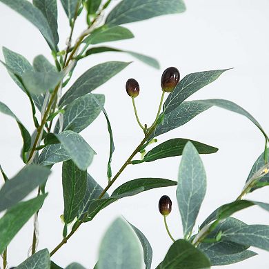 nearly natural 6-ft. Pre-Lit Artificial Fruiting Olive Tree