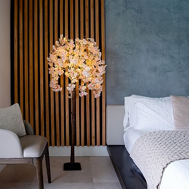 nearly natural 5-ft. Pre-Lit Artificial Cascading Cherry Blossom Tree