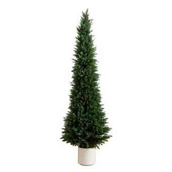 nearly natural 6-ft. Pre-Lit Artificial Cedar Tree