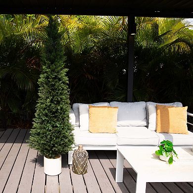nearly natural 6-ft. Pre-Lit Artificial Cedar Tree
