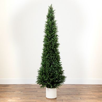 nearly natural 6-ft. Pre-Lit Artificial Cedar Tree