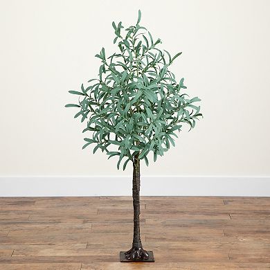 nearly natural 4-ft. Pre-Lit Artificial Olive Tree