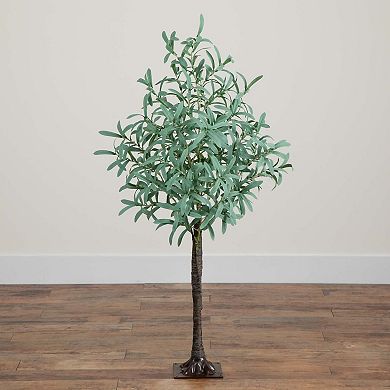 nearly natural 4-ft. Pre-Lit Artificial Olive Tree