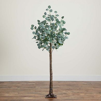 nearly natural 5-ft. Pre-Lit Artificial Eucalyptus Tree