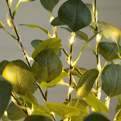 nearly natural 4-ft. Pre-Lit Artificial Eucalyptus Tree