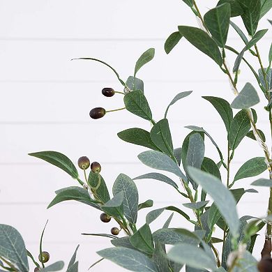 nearly natural 4-ft. Pre-Lit Artificial Fruiting Olive Tree