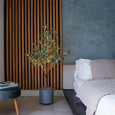 nearly natural 4-ft. Pre-Lit Artificial Fruiting Olive Tree