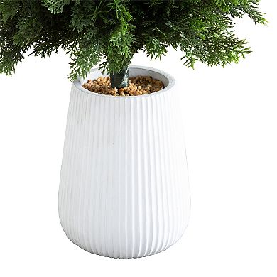 nearly natural 3-ft. Pre-Lit Artificial Cedar Tree