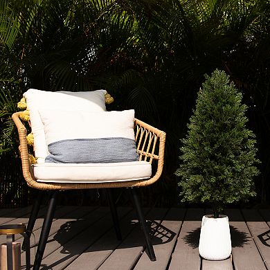 nearly natural 3-ft. Pre-Lit Artificial Cedar Tree