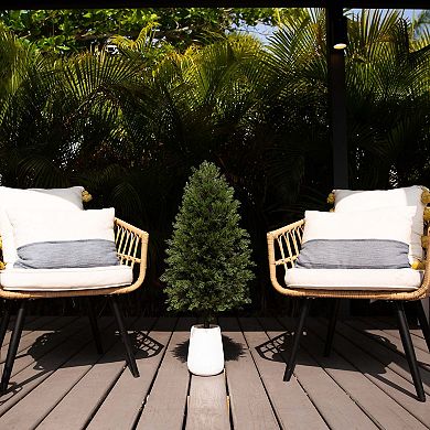 nearly natural 3-ft. Pre-Lit Artificial Cedar Tree
