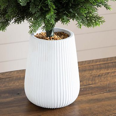nearly natural 3-ft. Pre-Lit Artificial Cedar Tree