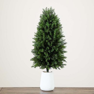 nearly natural 3-ft. Pre-Lit Artificial Cedar Tree