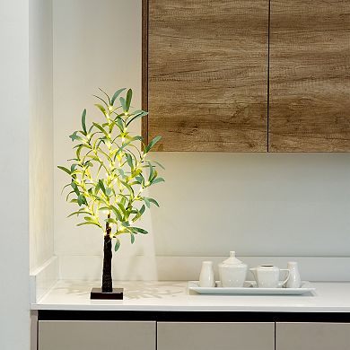 nearly natural 2-ft. Pre-Lit Artificial Olive Tree