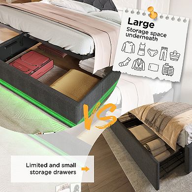 Merax Hydraulic Storage Bed