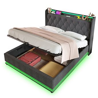 Merax Hydraulic Storage Bed