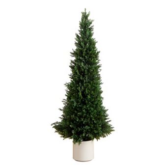 nearly natural 5-ft. Pre-Lit Artificial Cedar Tree