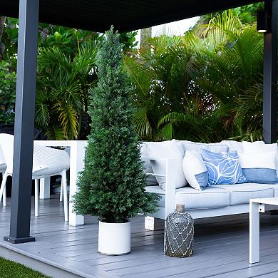 nearly natural 5-ft. Pre-Lit Artificial Cedar Tree