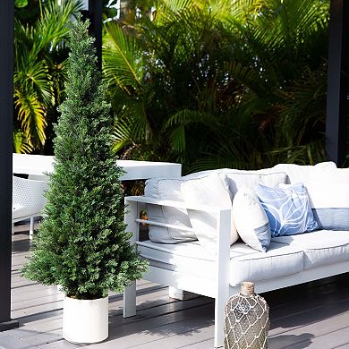 nearly natural 5-ft. Pre-Lit Artificial Cedar Tree