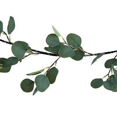 nearly natural 6.5-ft. Pre-Lit Artificial Eucalyptus Garland