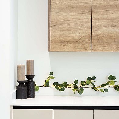 nearly natural 6.5-ft. Pre-Lit Artificial Eucalyptus Garland