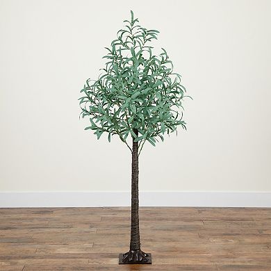 nearly natural 5-ft. Pre-Lit Artificial Olive Tree