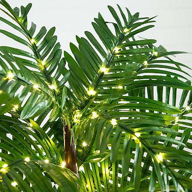 nearly natural 4-ft. Pre-Lit Artificial Palm Tree