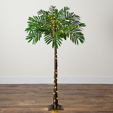 nearly natural 4-ft. Pre-Lit Artificial Palm Tree
