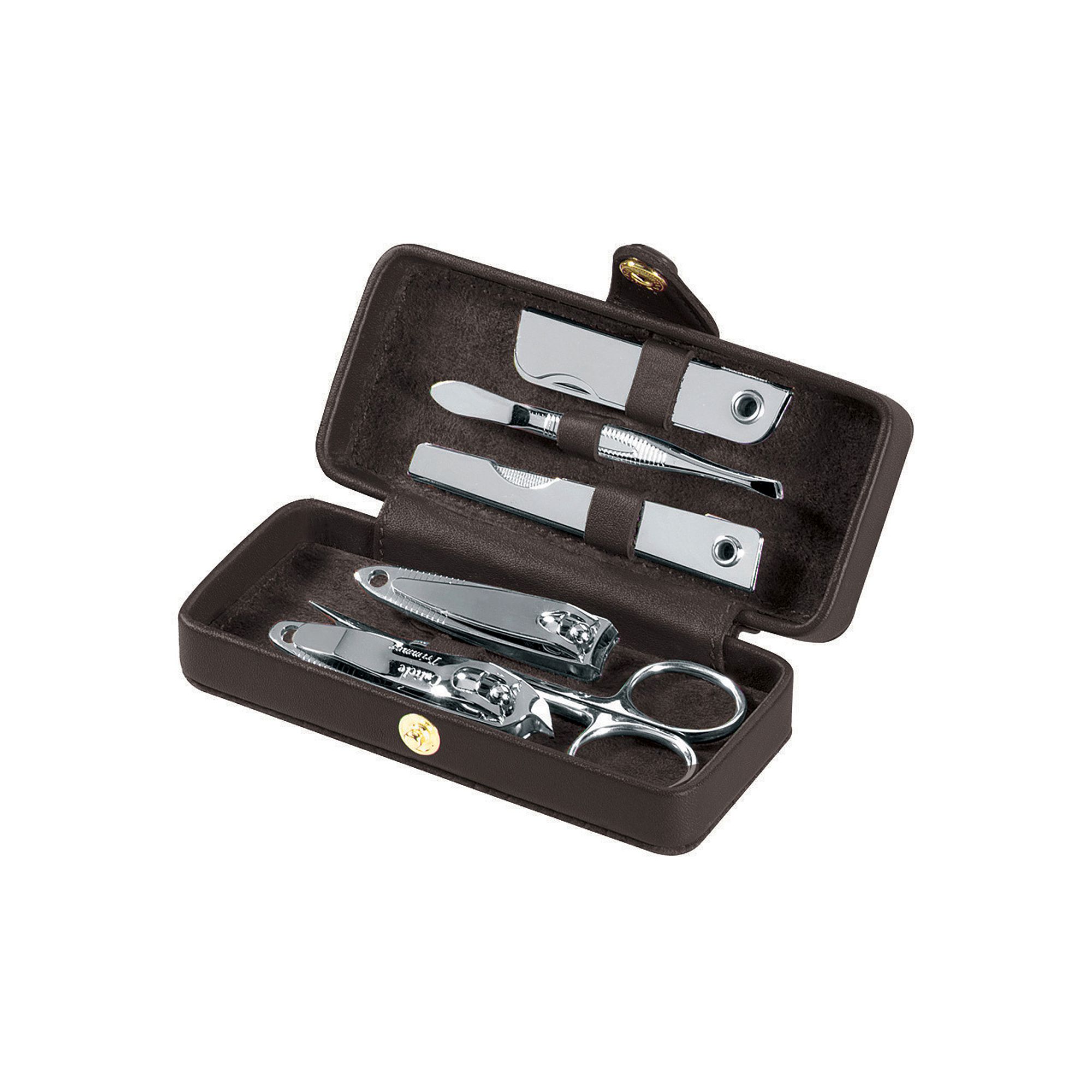 Royce Leather Manicure Set, Black