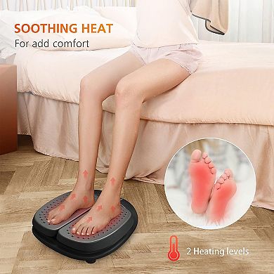 Snailax Vibration Foot Massager With Heat, Adjustable Foot Massager Machine