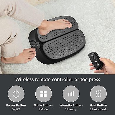 Snailax Vibration Foot Massager With Heat, Adjustable Foot Massager Machine