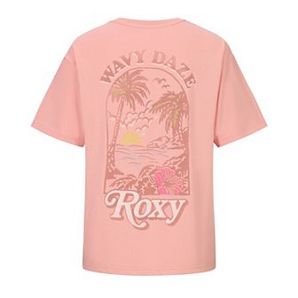 Girls 7-16 Roxy Wavy Daze Graphic Oversized Tee