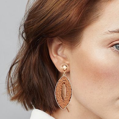 Sonoma Goods For Life Gold Tone Seed Beads Drop Earrings