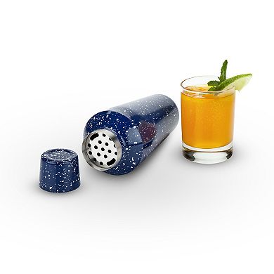 Foster & Rye Enamel Cocktail Shaker and Jigger Set