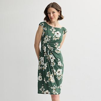 Women's Studio Connection Printed Ity Side Tab Dress