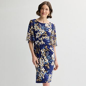 Women's Studio Connection Printed Chiffon Dress