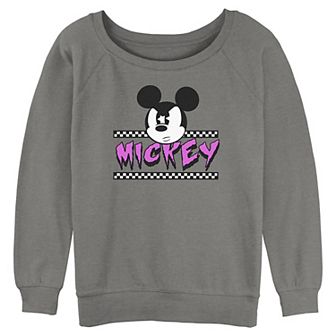 Disney's Mickey Mouse Angry Face Juniors' Graphic Pullover